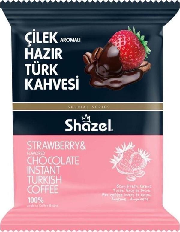 Shazel Çilekli Hazır Türk Kahvesi 100G (Aromalı) - Image 1