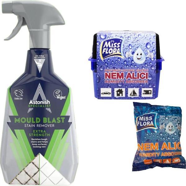 Astonish Küf Temizleyici 750 Ml + Miss Flora Nem Alıcı 450 G  + Nem Alıcı Yedek 450 G - Image 1