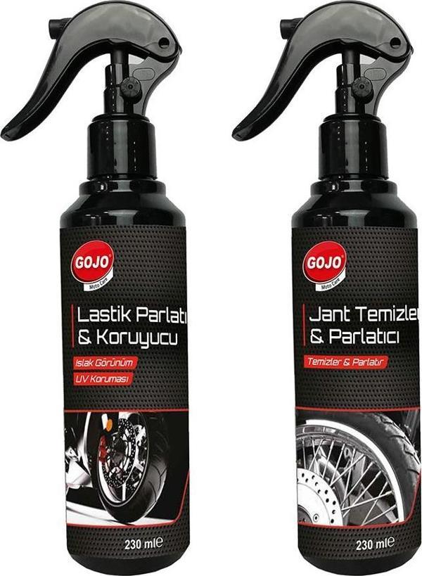 Gojo Motosiklet Lastik Parlatıcı & Koruyucu + Jant Temizleyici 230 Ml - Image 1