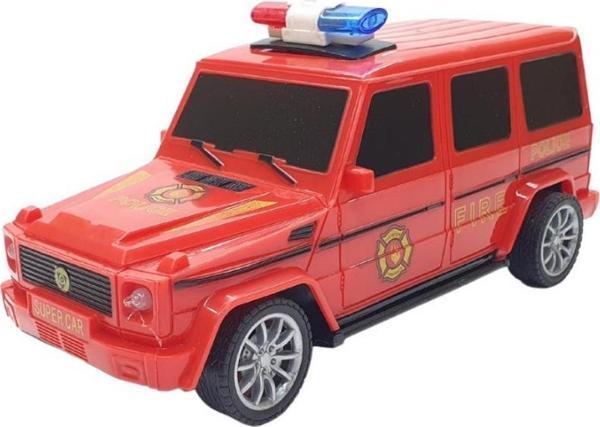 Uzaktan Kumandalı Mercedes Polis Jeep 1:20 Ölçek 18 Cm Kırmızı - 13578-887 - Image 1