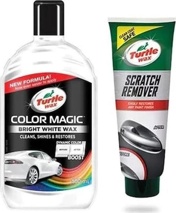 Turtle Wax Renkli Cila Beyaz + İnce Çizik Giderici Pasta 100 Ml - Image 1
