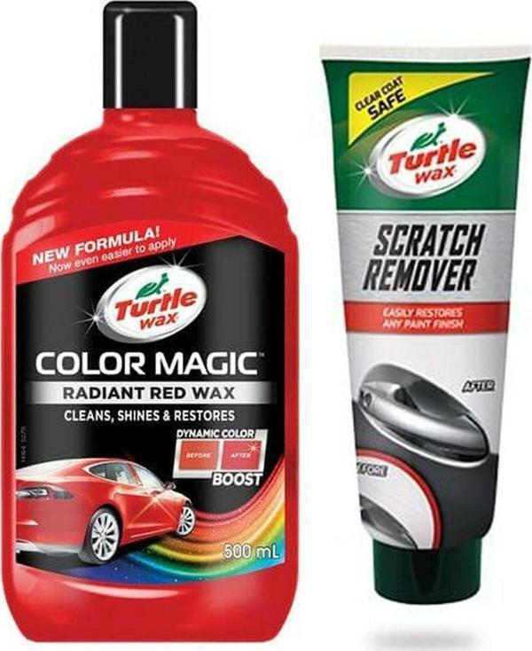 Turtle Wax Renkli Cila kırmızı + İnce Çizik Giderici Pasta 100 Ml - Image 1
