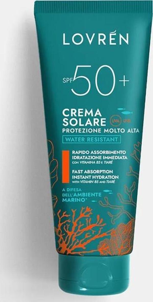 Lovren Solaire Sunscreen Very High Protection Face Body SPF50+ Yüz ve Vücut Güneş Kremi 100ML - Image 1