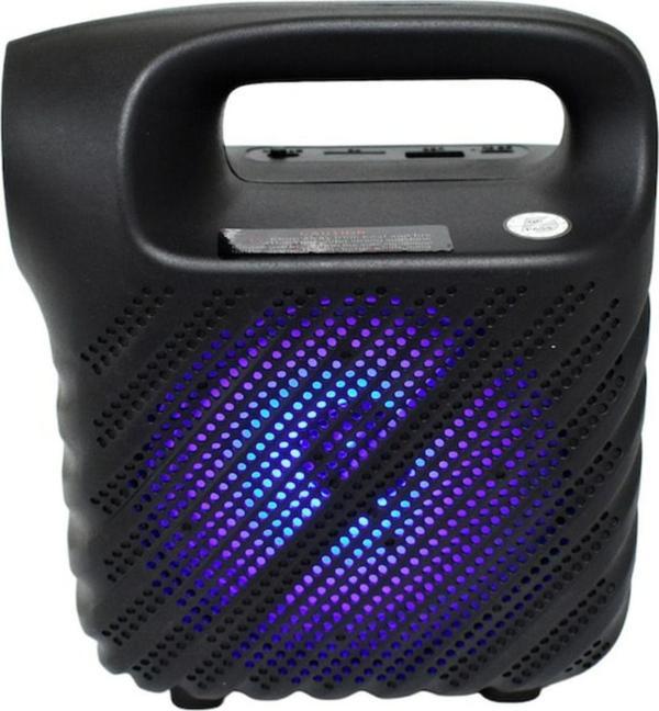 Işıklı 4" Taşınabilir Bluetooth Hoparlör El Fenerli FM Radyo - Image 1