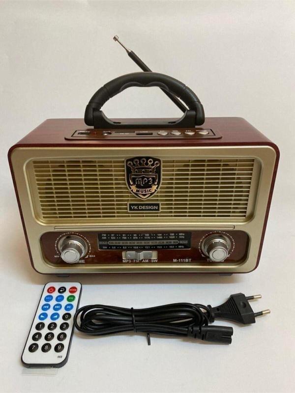 Nostalji Radyo Bluetoothlu Kumandalı Usb - Image 1