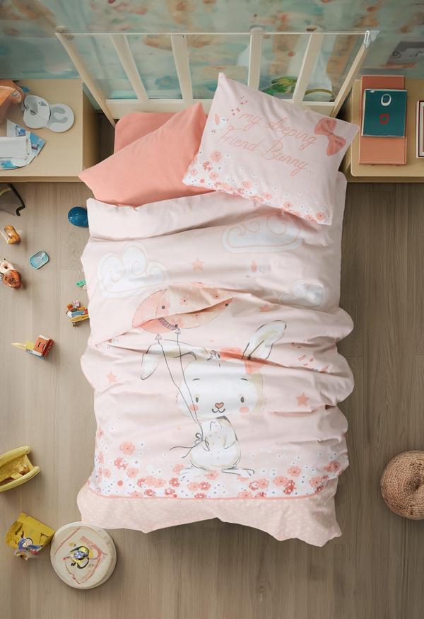 Cotton Box Bebek Nevresim Takımı Rapeti Somon - Image 1
