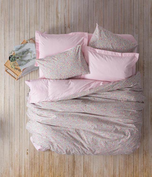 Cotton Box Petite Çift Kişilik Lastikli Çarşaflı Nevresim Takımı Sihu Pembe - Image 1