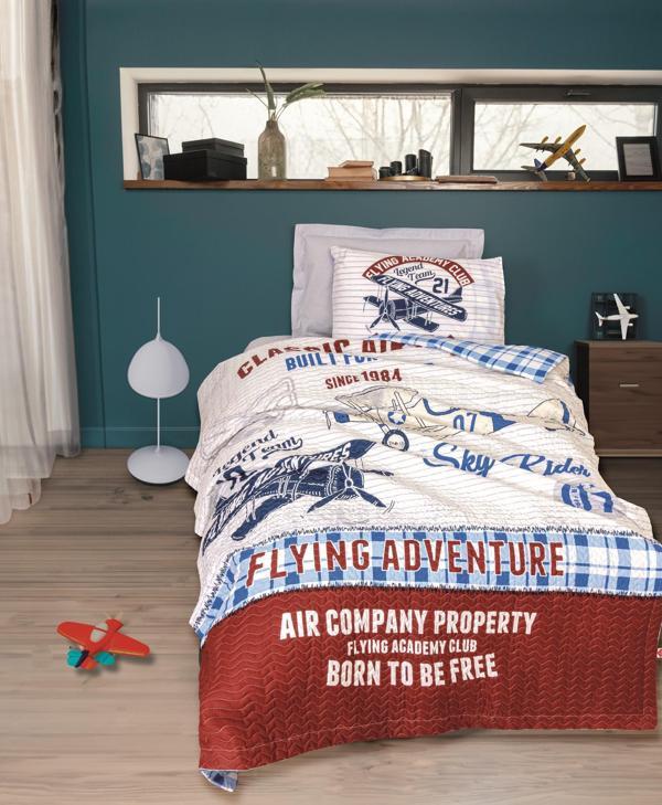 Cotton Box Junior Tek Kişilik Complete Set Flying Gri - Image 1
