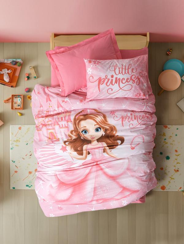 Cotton Box Junior Tek Kişilik Lastikli Çarşaflı Nevresim Takımı Gimbiya Pembe - Image 1