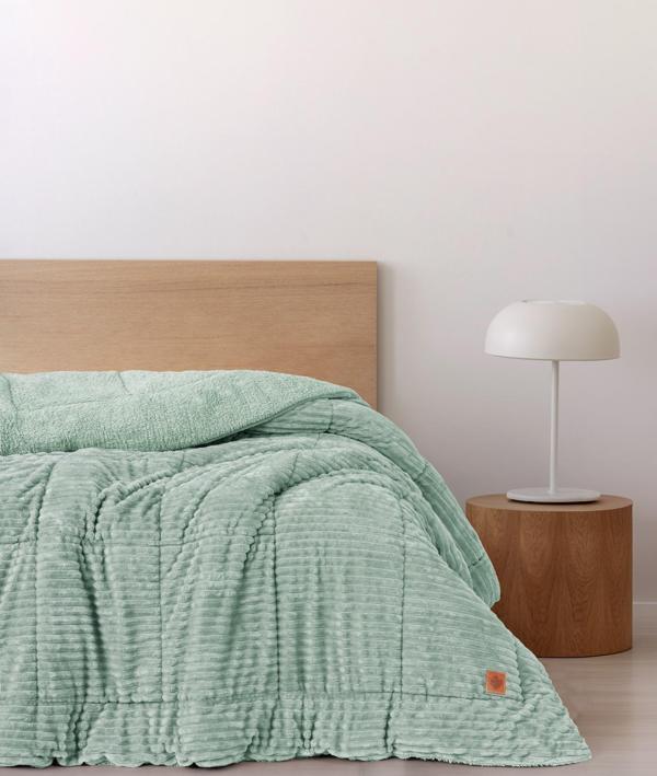 Cotton Box Wave Tek Kişilik Yorgan Adaçayı 155x215 cm - Image 1