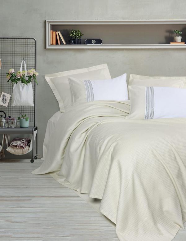 Cotton Box Lusso Bambu Çift Kişilik Pike Takımı Lessy Yeşil - Image 1