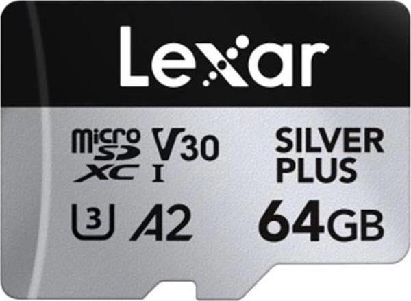 64gb Lexar Lmssıpl064g-bnang Hıgh-performance Sılver Plus Mıcrosdxc Uhs-ı Up To 205mb/s Read 100mb/s - Image 1