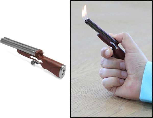 Kişiye Özel İsim Yazılı Kahverengi Renk Tüfek Model Manyetorlu Çakmak - Image 1