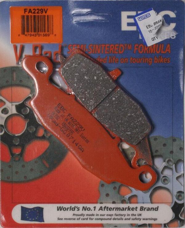 Ebc Fa229V 2005-2006 Suzuki GSF 650 Bandit S Uyumlu Ön Fren Balatası (Sol) Yarı Sinterli Balata - Image 1