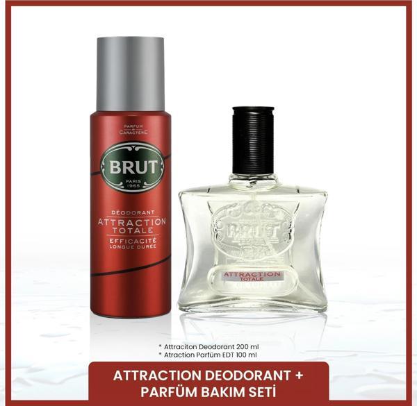 Attraction Erkek Bakım Seti Parfüm EDT 100 ml, Deodorant 200 ml - Image 1