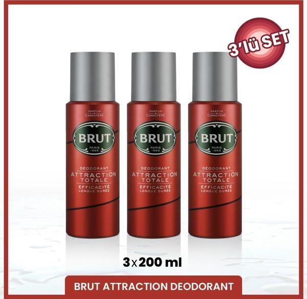 Attraction Erkek Deodorant 200 ml X3 Adet - Image 1