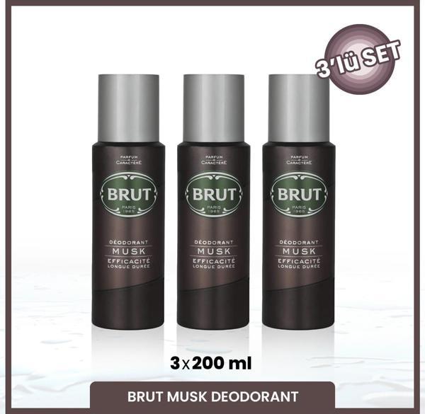 Musk Erkek Deodorant 200 ml X3 Adet - Image 1