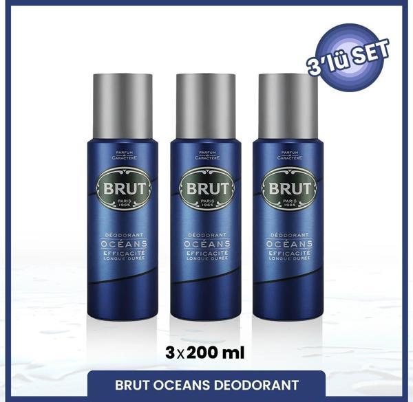 Oceans Erkek Deodorant 200 ml X3 Adet - Image 1