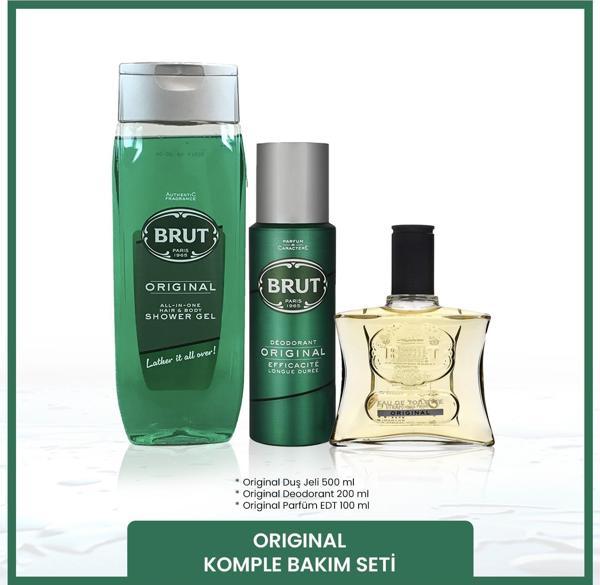 Original Erkek Bakım Seti Parfüm EDT 100 ml, Deodorant 200 ml, Duş Jeli 500 ml - Image 1