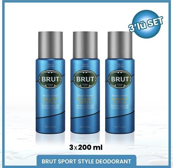 Sport Style Erkek Deodorant 200 ml X3 Adet - Image 1