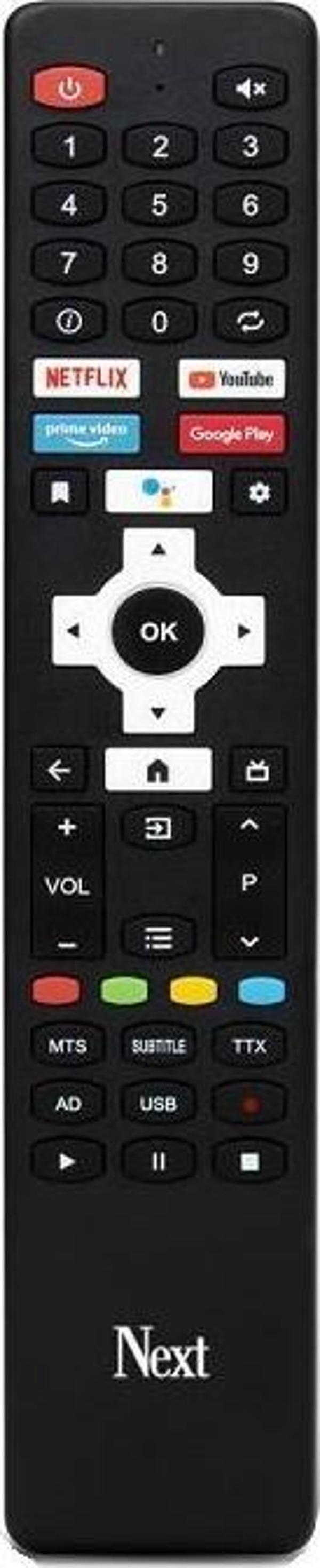 Next YE-75EFSG7-QLED Mikrofonlu Ses Komutlu Android Tv Kumanda - Image 1