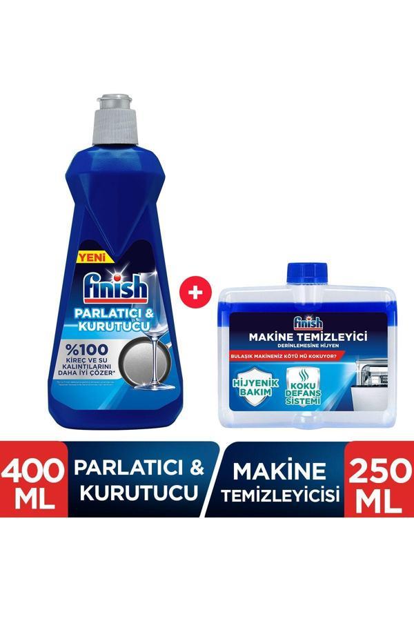 Finish Bulaşık Makinesi Temizleyici Sıvı 250 ml + Parlatıcı 400 ml - Image 1