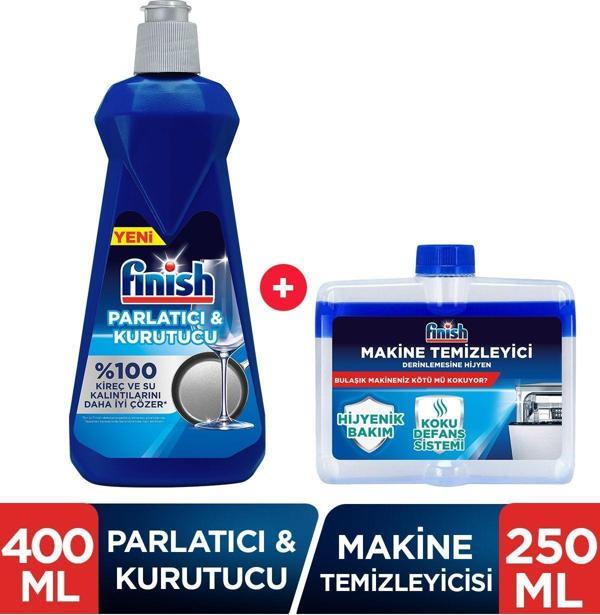 Finish Bulaşık Makinesi Temizleyici Sıvı 250 ml + Parlatıcı 400 ml - Image 1