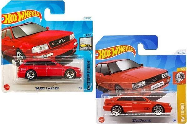 Hot Wheels 2 Araç  Audi Set - '87 Quattro & '94 Avant RS2 (1/64) - Image 1