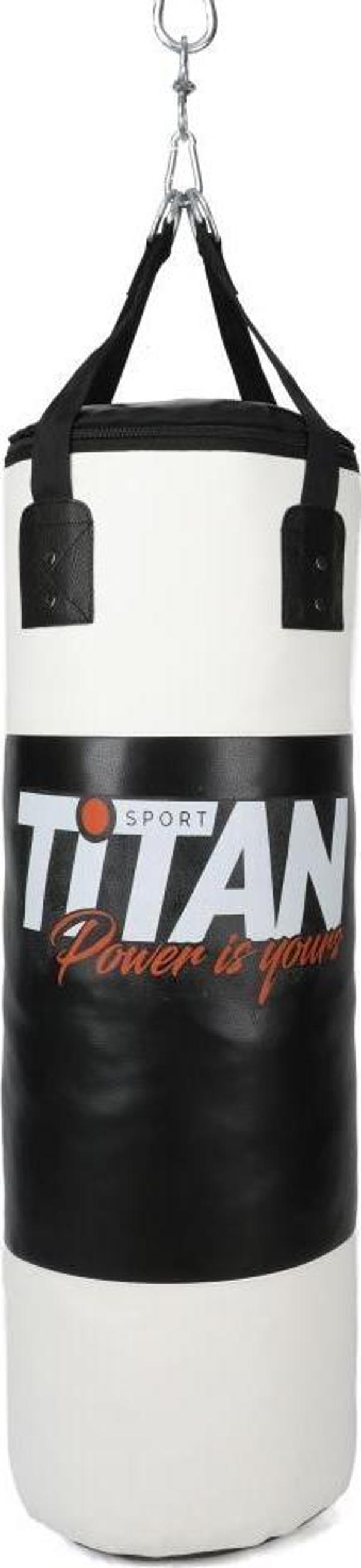 Titan Sport Siyah-Beyaz Boks Kum Torbası - Image 1