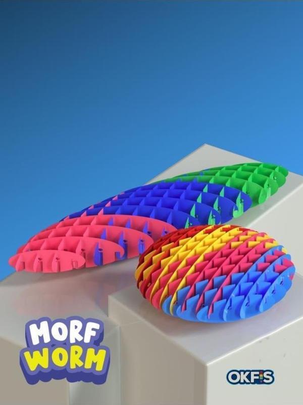 Morf Worm Fidget Stres Solucanı Duyusal Oyuncak Eğitici Oyuncak - Image 1