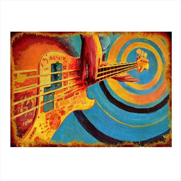Bedeko Bas Gitarist Art Mdf Tablo - Image 1