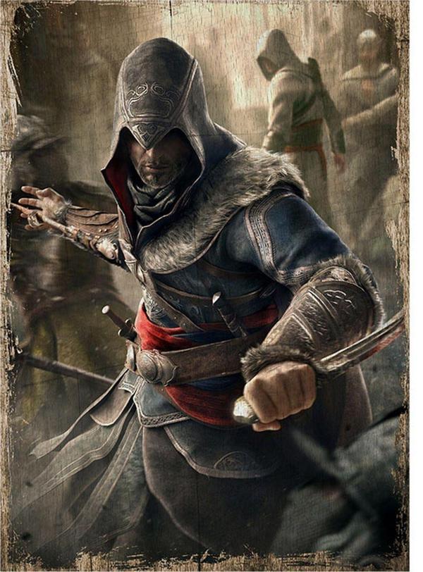 Bedeko Assassin Creed Modern Ahşap Tablo - Image 1