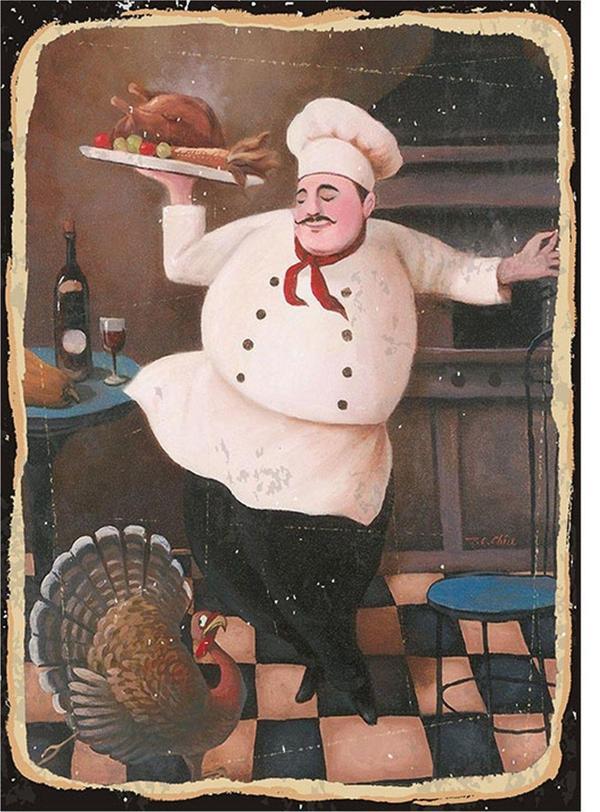 Bedeko Aşçı Mutfak İçin Art Mdf Tablo - Image 1