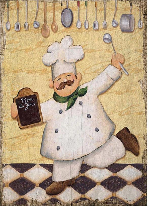 Bedeko Aşçıbaşı Hediyelik Mdf Tablo - Image 1