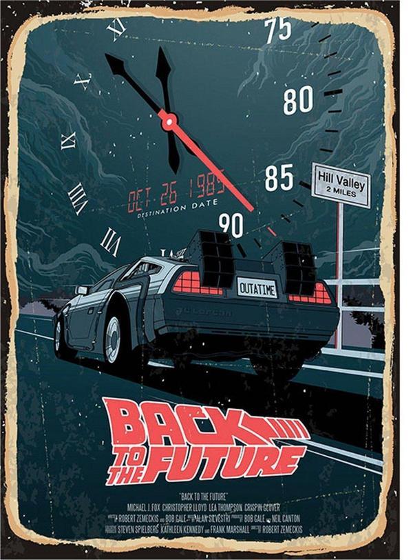 Bedeko Back To The Future Mdf Poster - Image 1