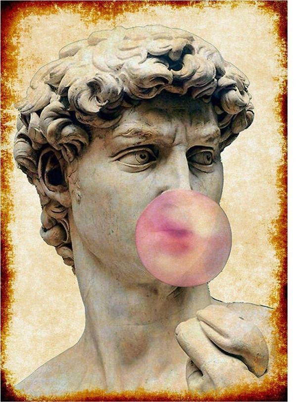 Bedeko Antik Yunan Pop Art Hediyelik Ahşap Tablo - Image 1