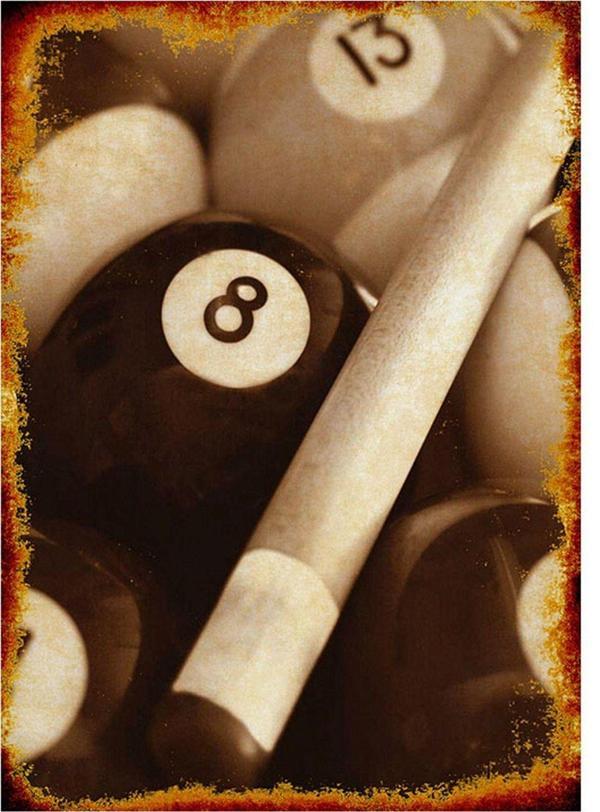 Bedeko Bilardo Temalı Model Ahşap Tablo - Image 1