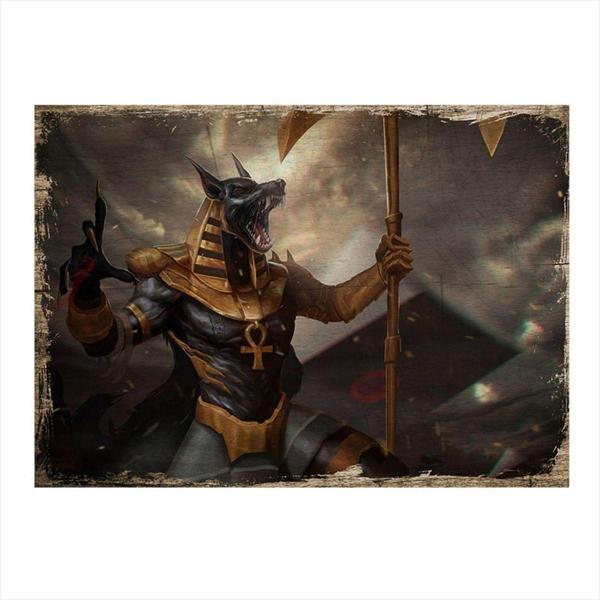 Bedeko Anubis Tasarım Ahşap Tablo - Image 1