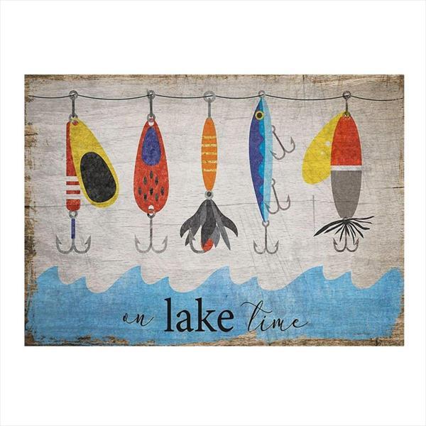 Bedeko Balık Oltaları Model Ahşap Tablo - Image 1