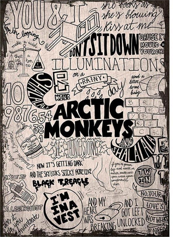 Bedeko Ahşap Tablo Arctic Monkeys Poster - Image 1