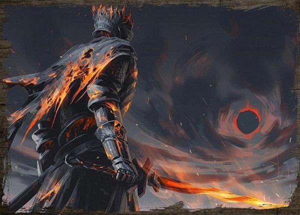 Bedeko Ahşap Tablo Dark Souls 3 Fanart - Image 1
