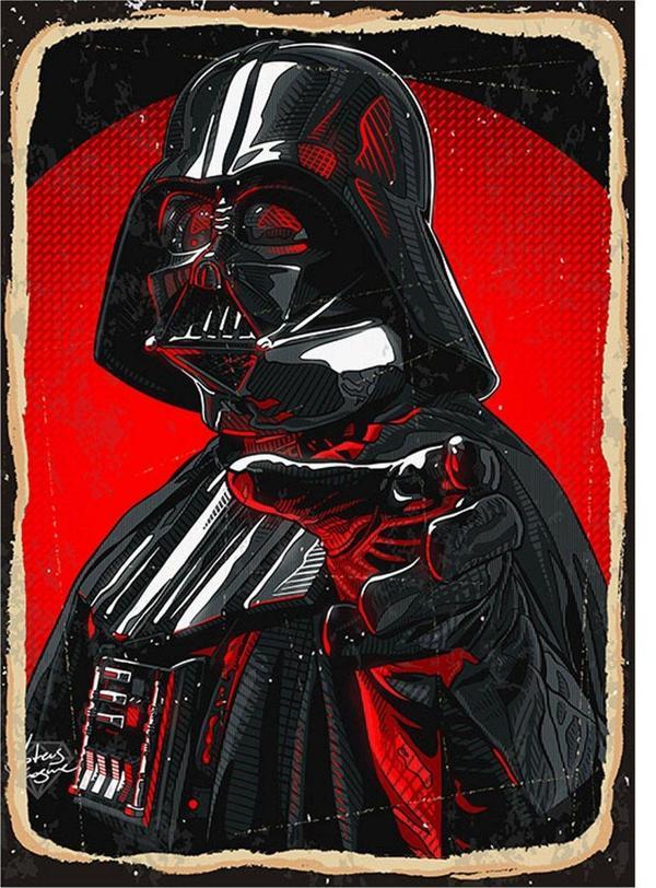 Bedeko Darth Vader Hediyelik Mdf Tablo - Image 1