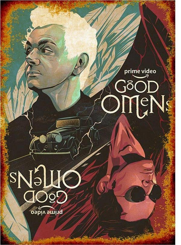 Bedeko Good Omens Hediyelik Ahşap Tablo - Image 1
