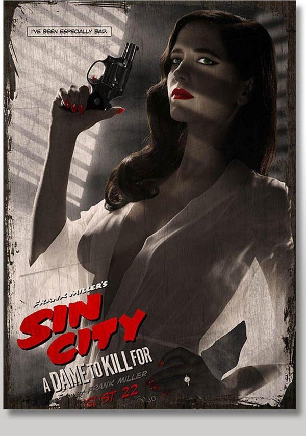 Bedeko Ahşap Tablo Eski Eva Green Cazibesi Afiş Görseli Art Mdf Poster - Image 1