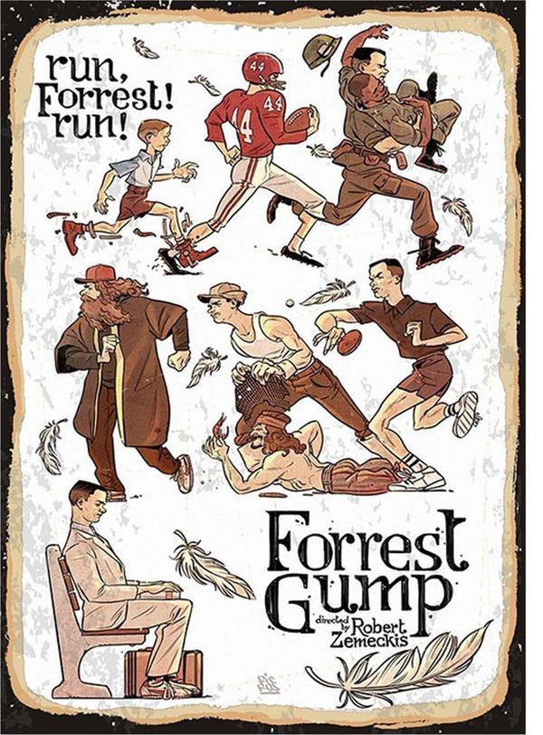 Bedeko Forrest Gump Dekoratif Ahşap Tablo - Image 1