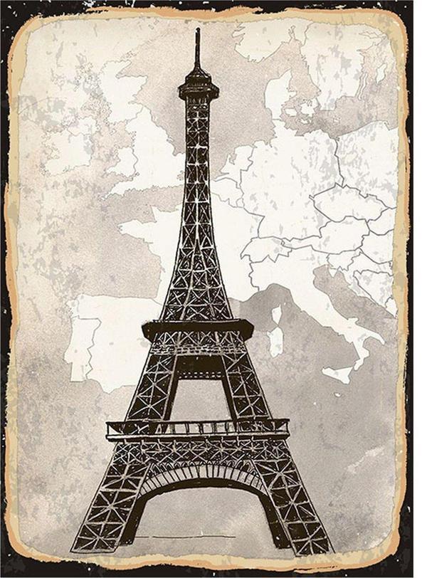 Bedeko Eyfel Kulesi Hediyelik Mdf Tablo - Image 1