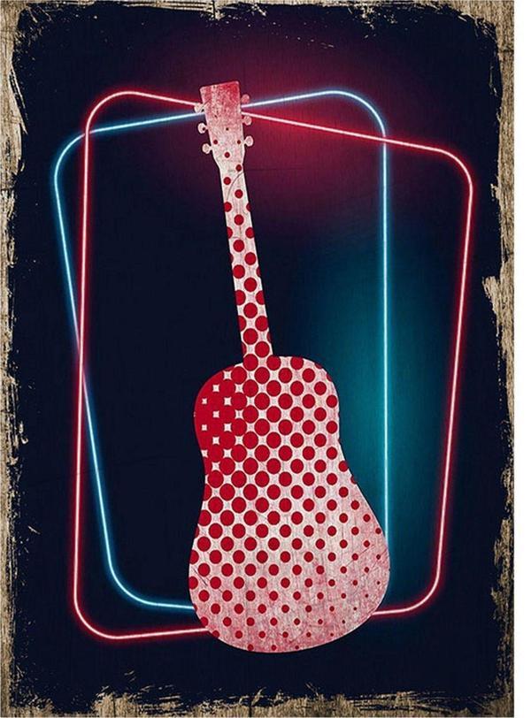 Bedeko Gitar Hediyelik Mdf Tablo - Image 1