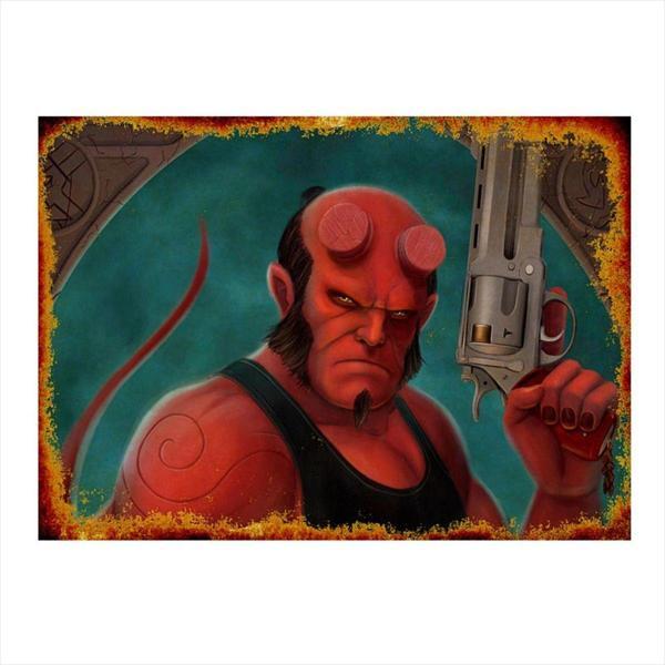 Bedeko Hellboy Dekoratif Mdf Tablo - Image 1