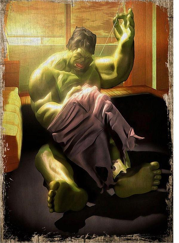 Bedeko Hulk Desenli Mdf Tablo - Image 1