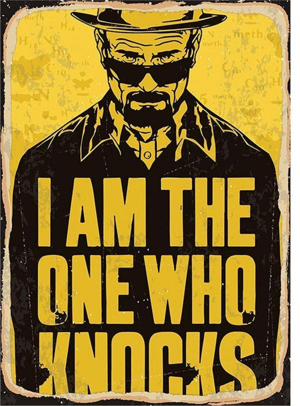 Bedeko I Am The One Who Knocks Hediyelik Mdf Tablo - Image 1